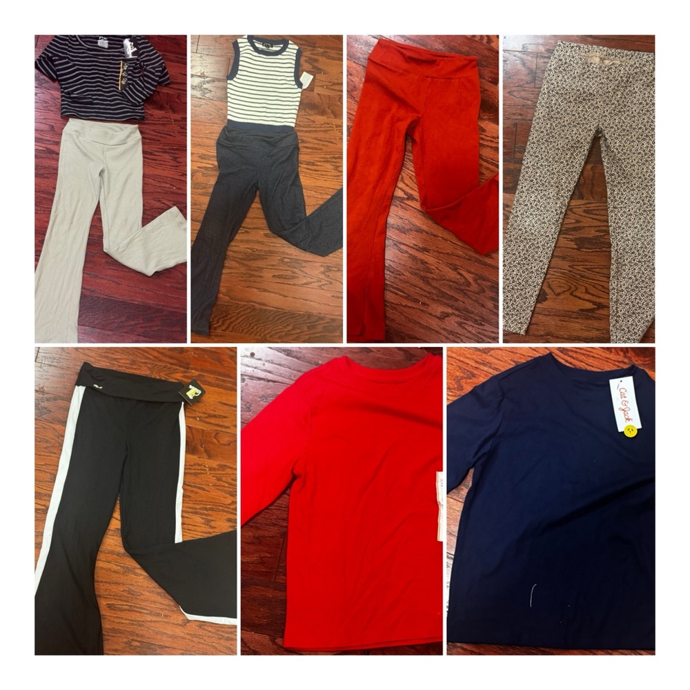Cat & Jack Red and Black Kids Leggings